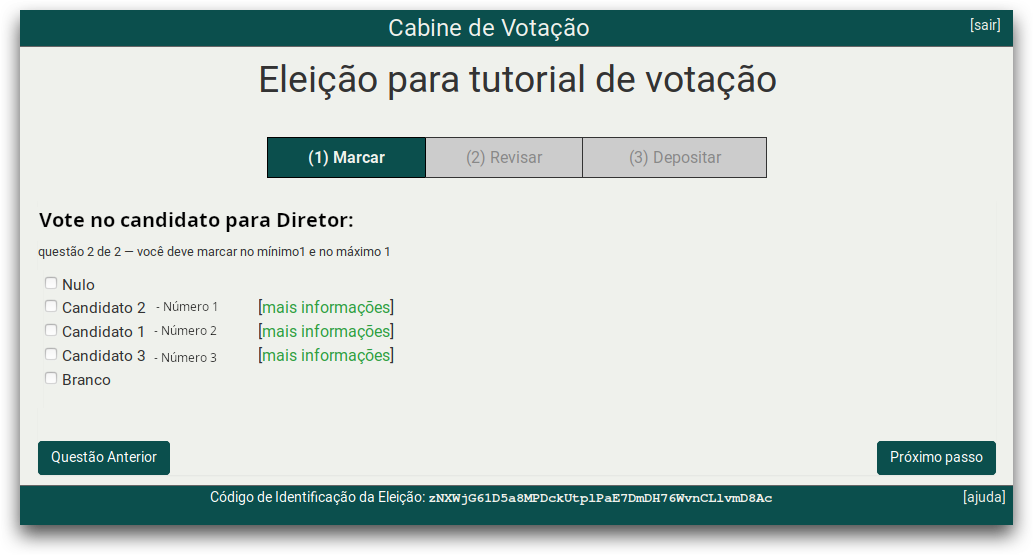 Escolha um candidato Escolha um candidato